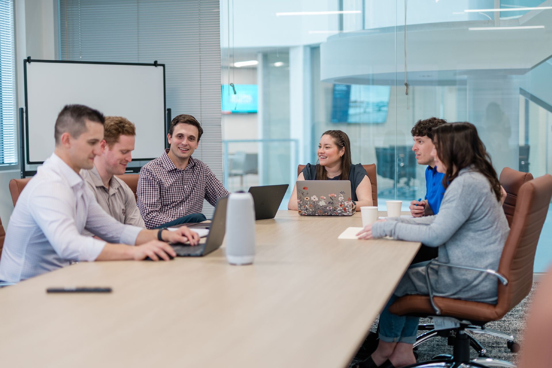 people in a conference room
