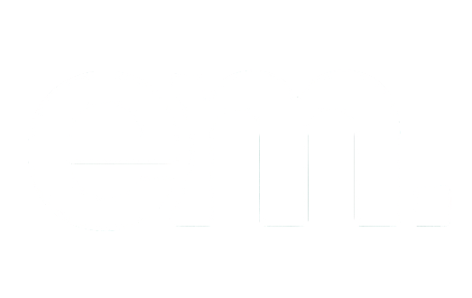 Texto blanco “em.” sobre un logotipo circular verde oscuro