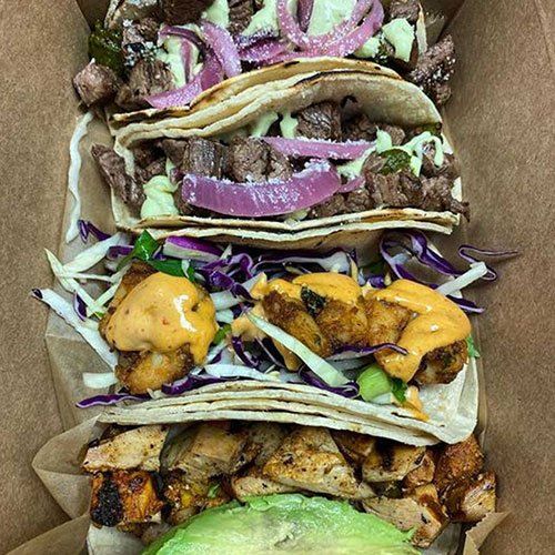 Our delicious Tacocat tacos!