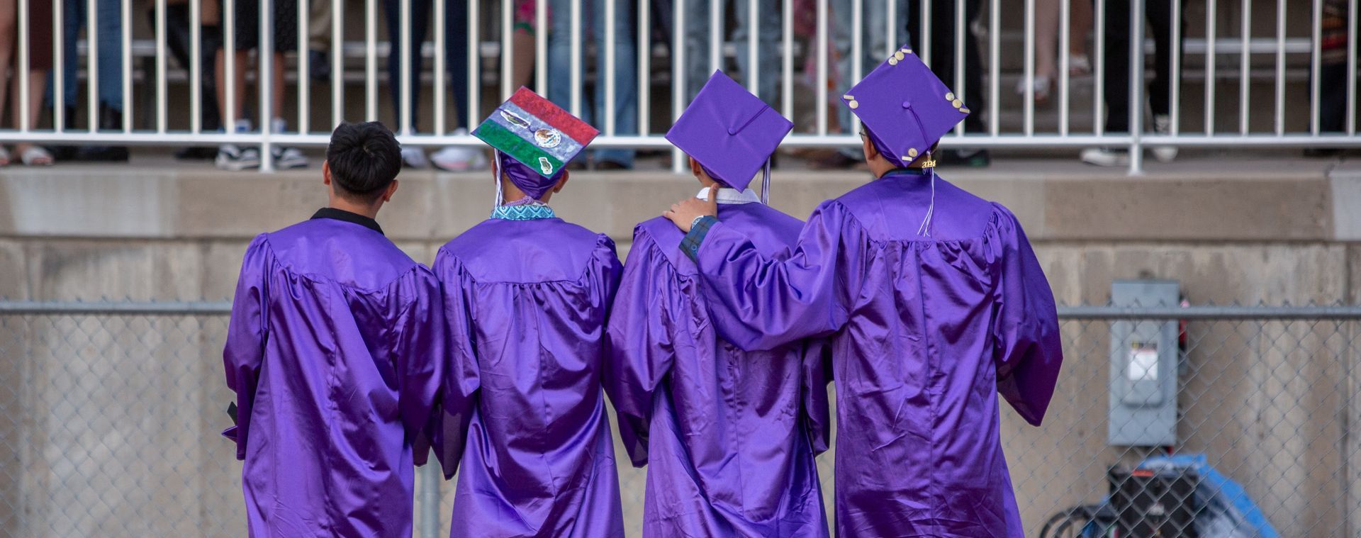 4 Students at graduation