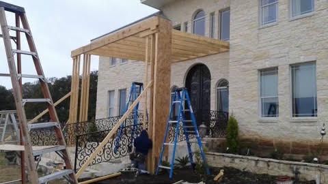 Front porch addition framing