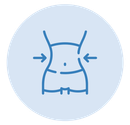 Stethoscope icon on a light blue background.