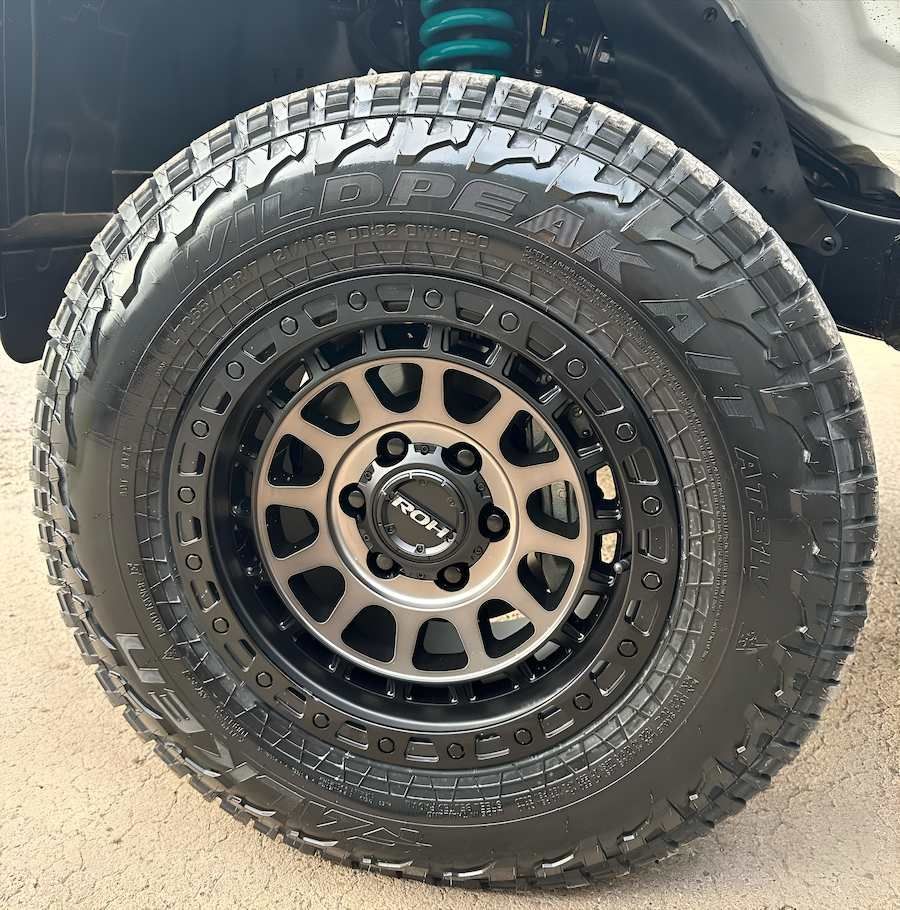 A Close Up of a Tyre on a Jeep — RNA Mechanical In Yandina, QLD