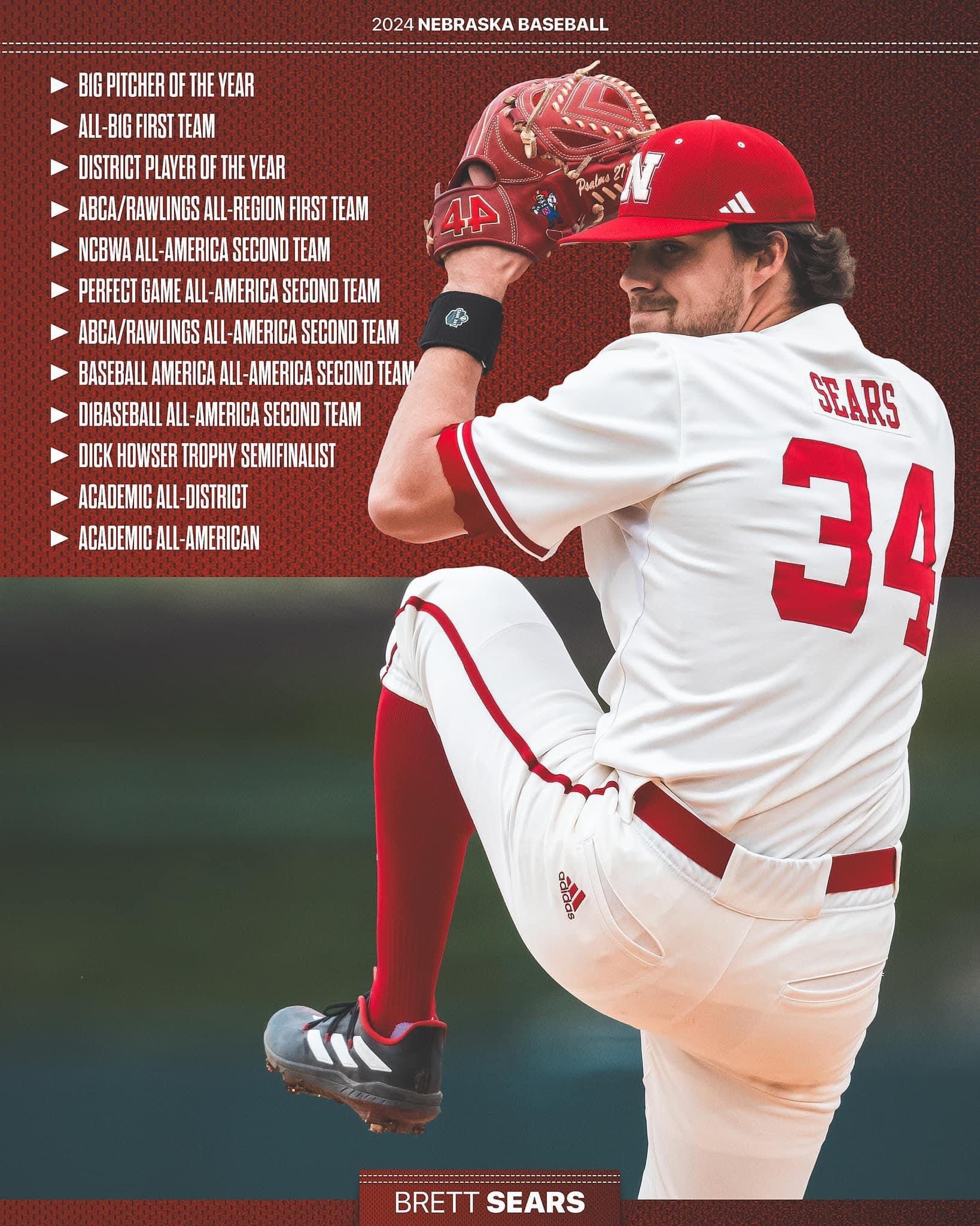 Baseball player in a red and white uniform pitching; name