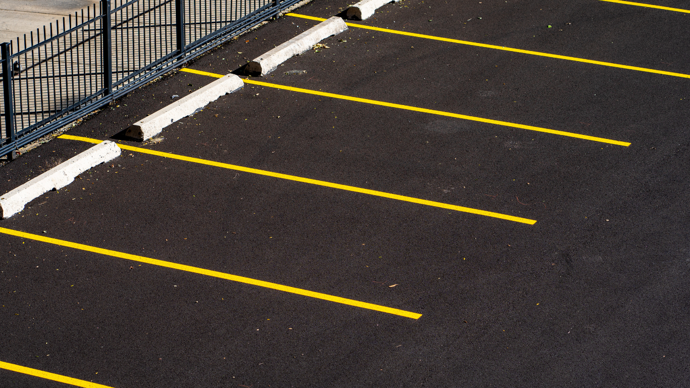 Parking lot maintenance 