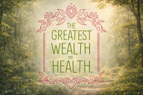 The greatest wealth is mental health