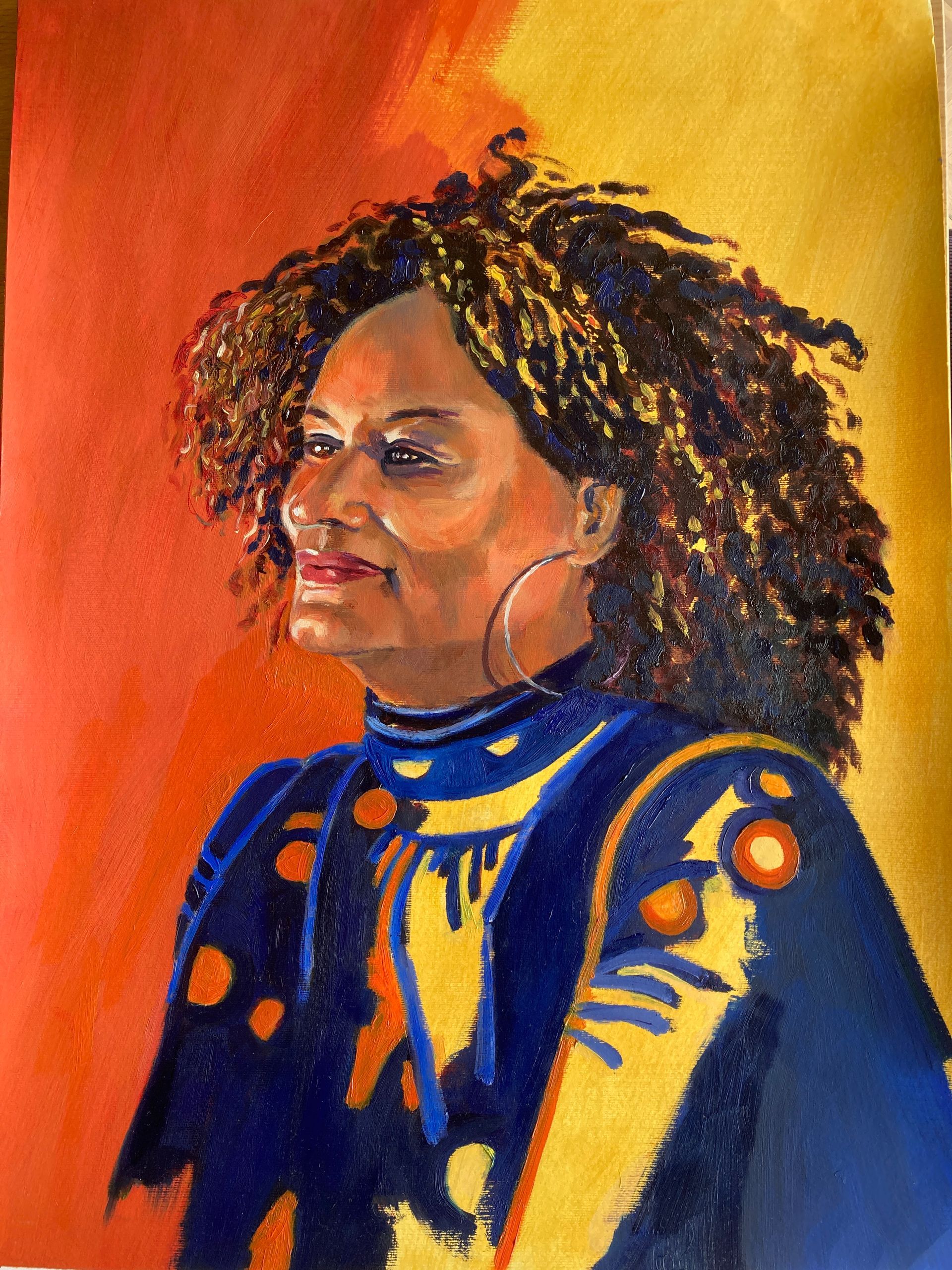Portret 
Acryl, 700 x 500mm.
