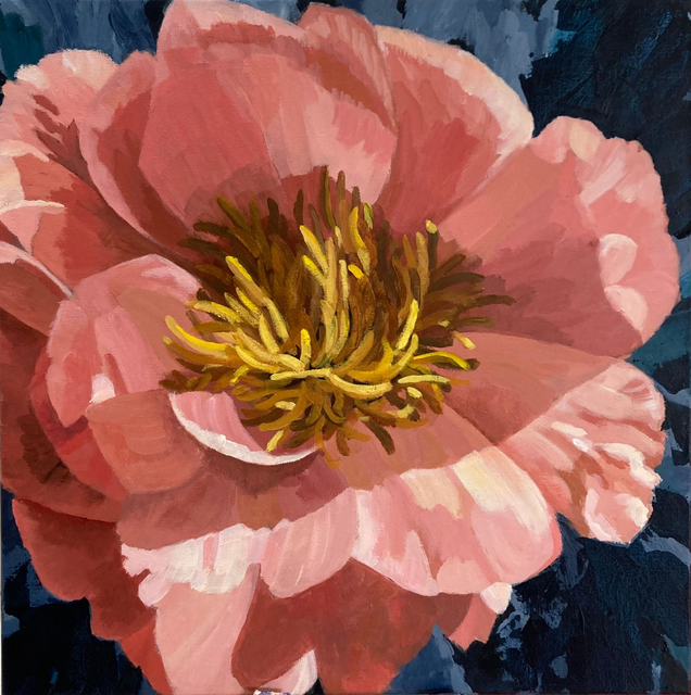 Pioenroos
Acryl, 500 x 500 mm