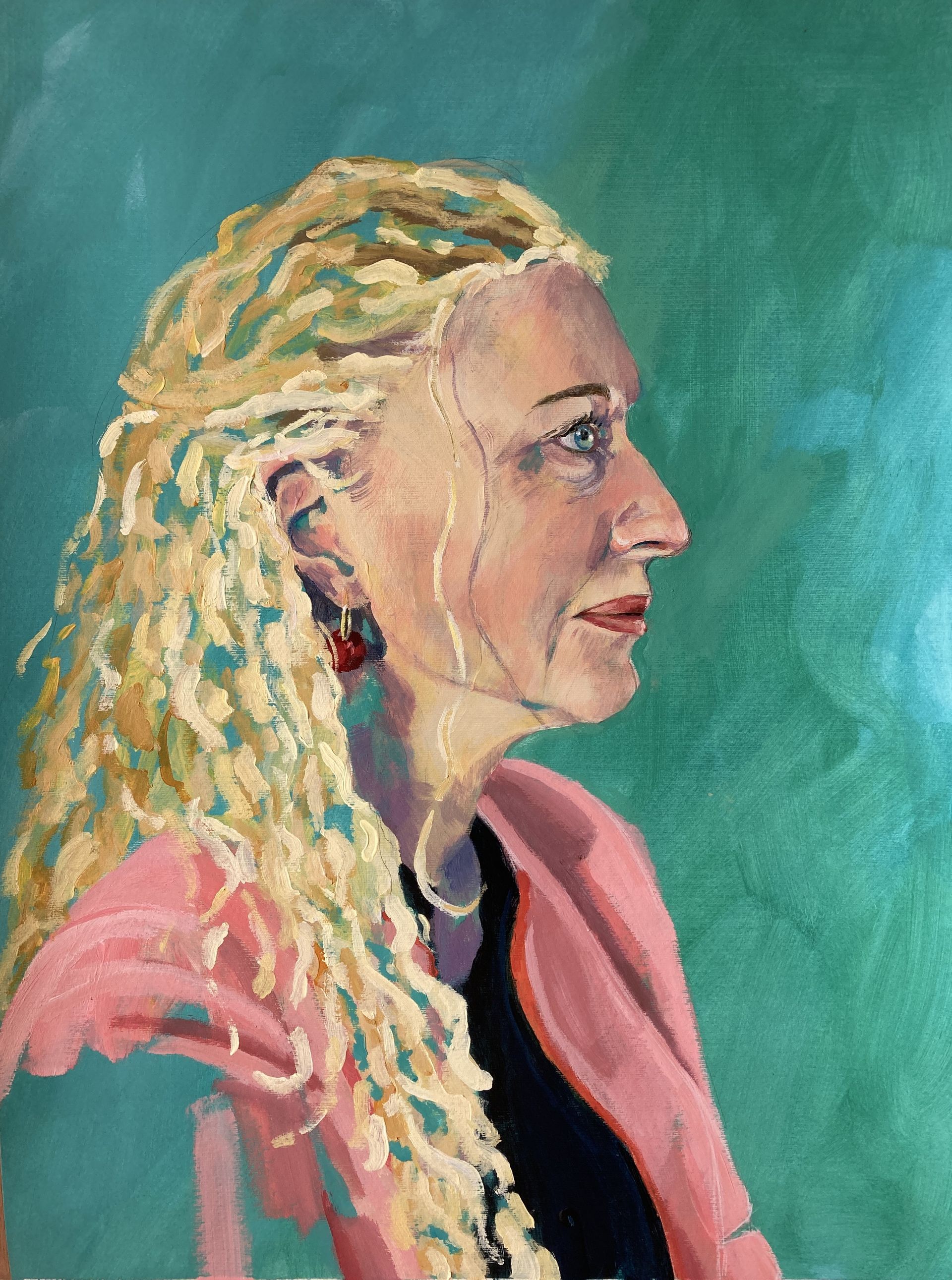 Portret 
Acryl, 700 x 500 mm.