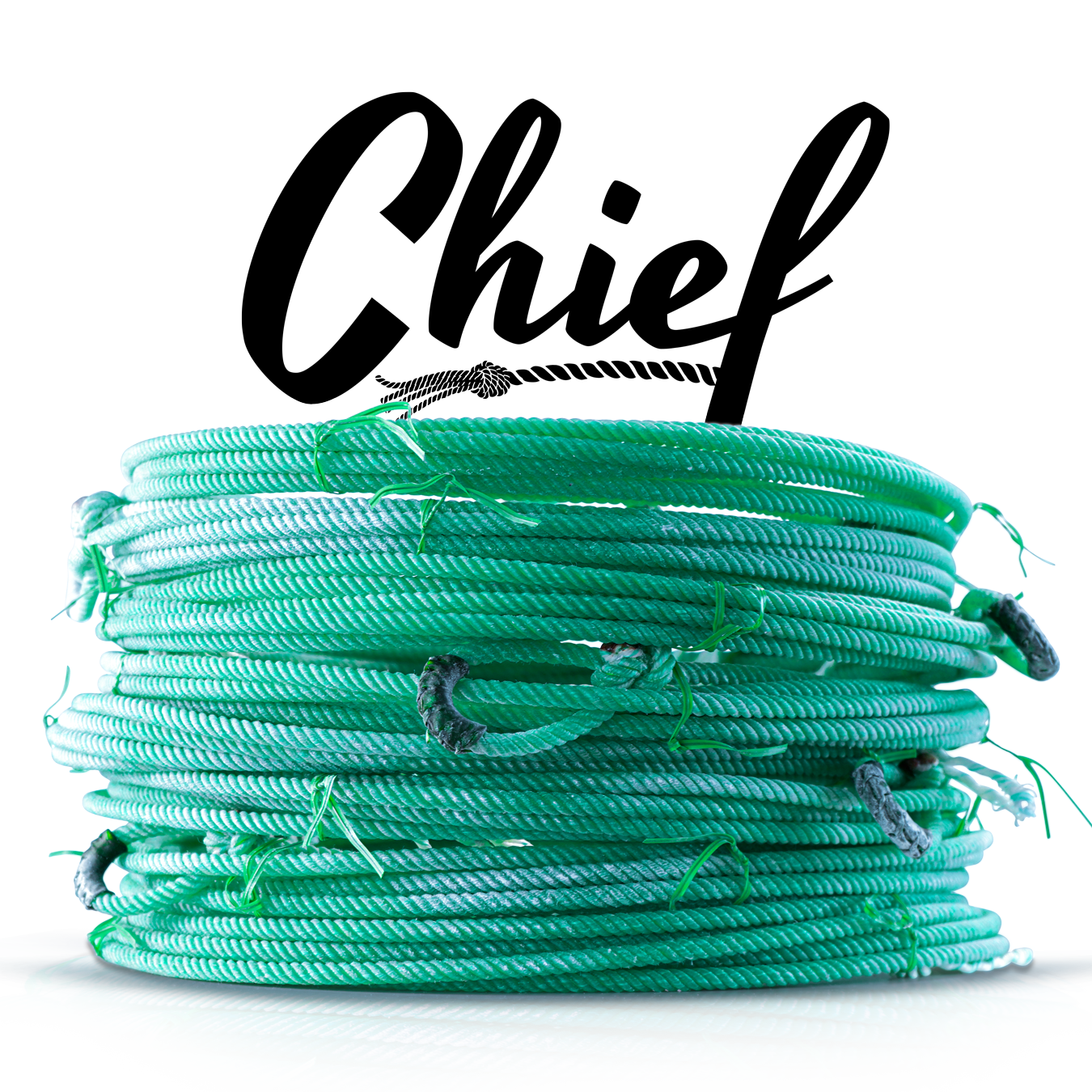 Green rope bundle, with black cursive Chief