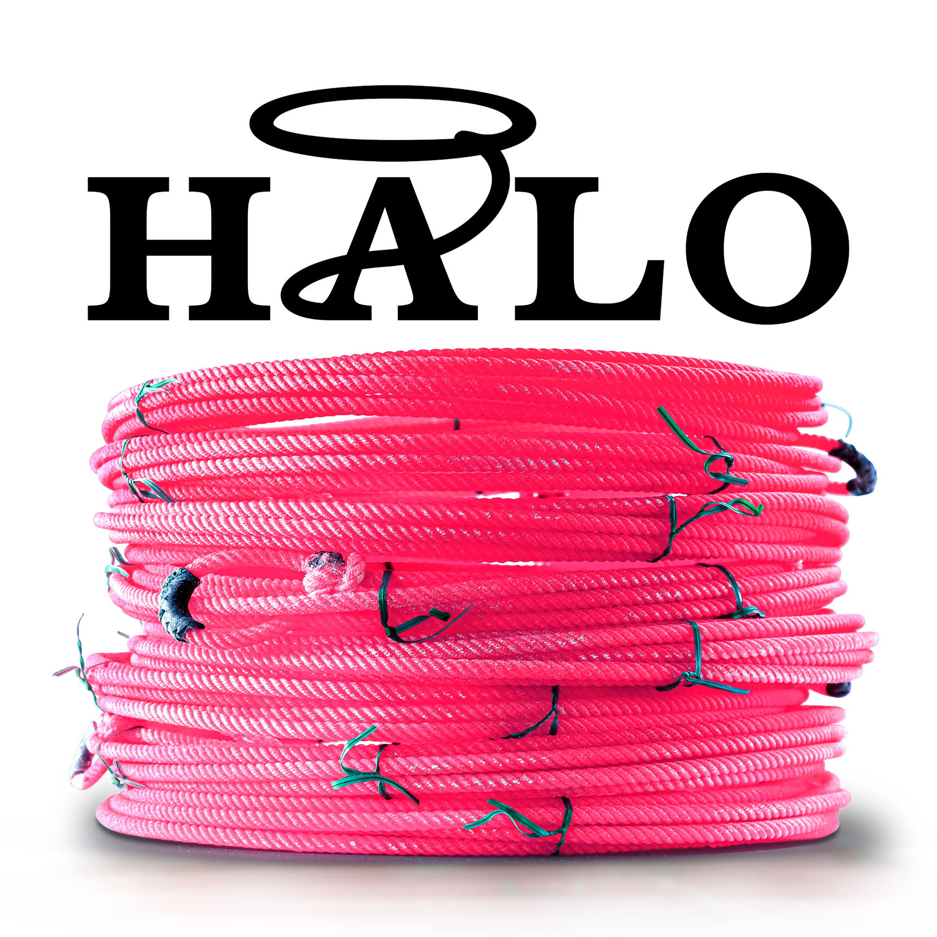 Pink rope coil with Halo above