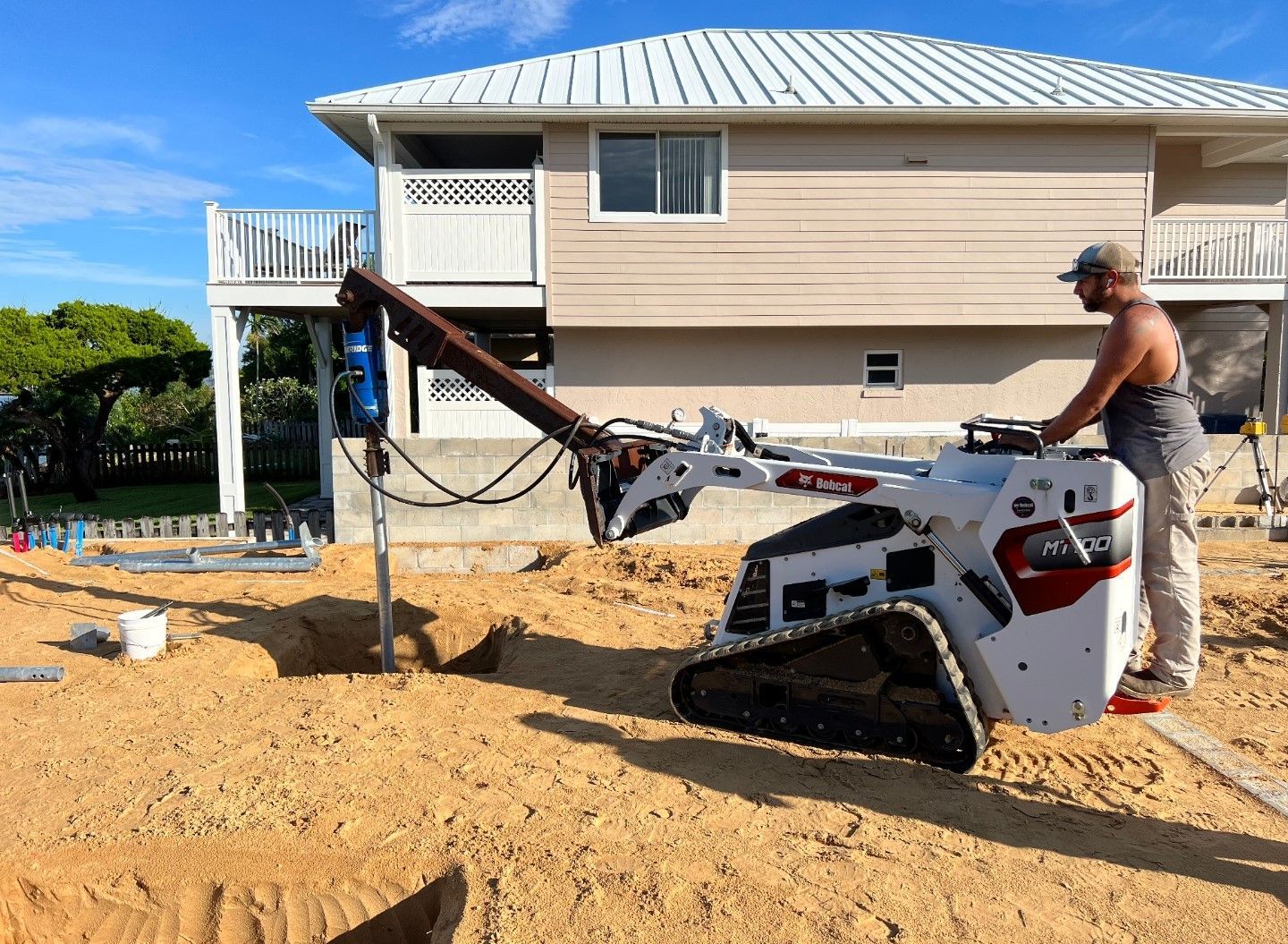 Helical Piles: Strong, reliable foundations for any project! Perfect for stability in challenging soils—click to learn how Sea Level Development in Daytona Beach can support your next build. Discover expert helical pile solutions with our site development company. Reliable and efficient helical pile installations