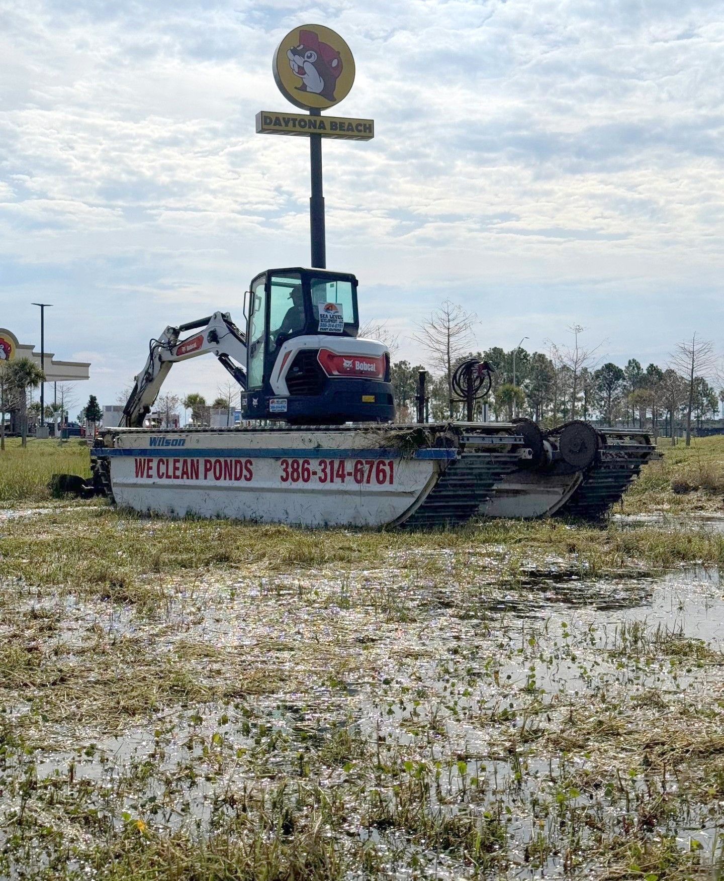Professional Lake & Pond Maintenance services to keep your water features clean, clear, and thriving—click to see how we can transform your pond! Keep your pond clean and healthy with expert pond maintenance services from Sea Level Development in Daytona Beach, FL.