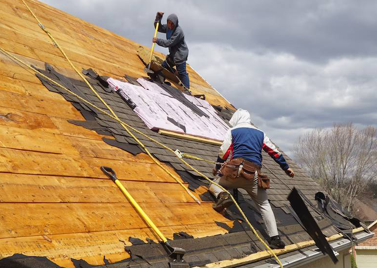 Residential roof replacement by Axis Roof & Gutter