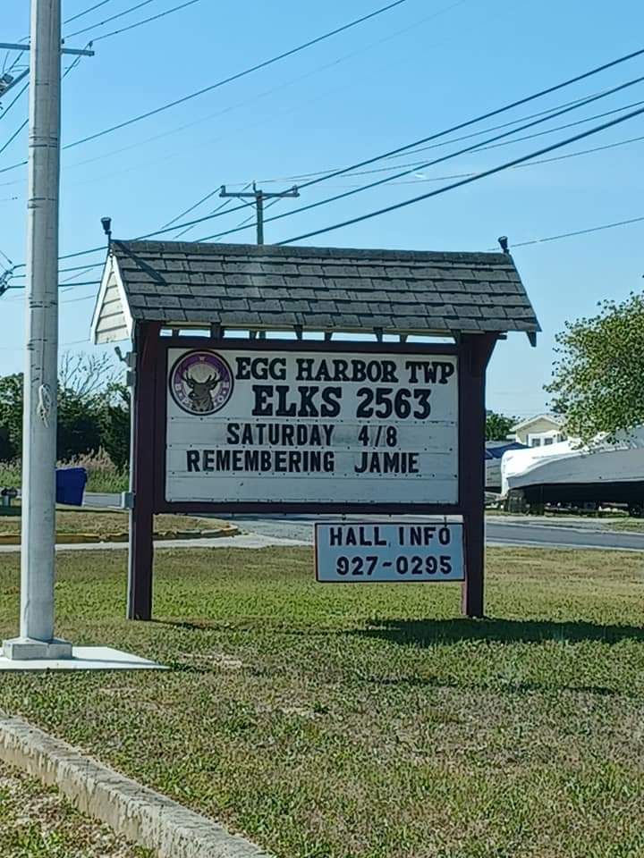 a sign for egg harbor twp elks 2563