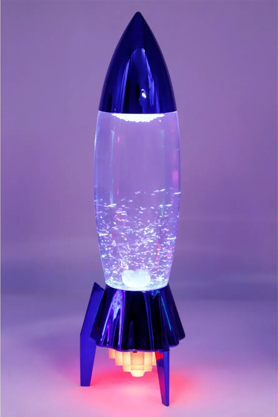Lampe Tornade Galaxy / Fusée Spatiale LED Bleu