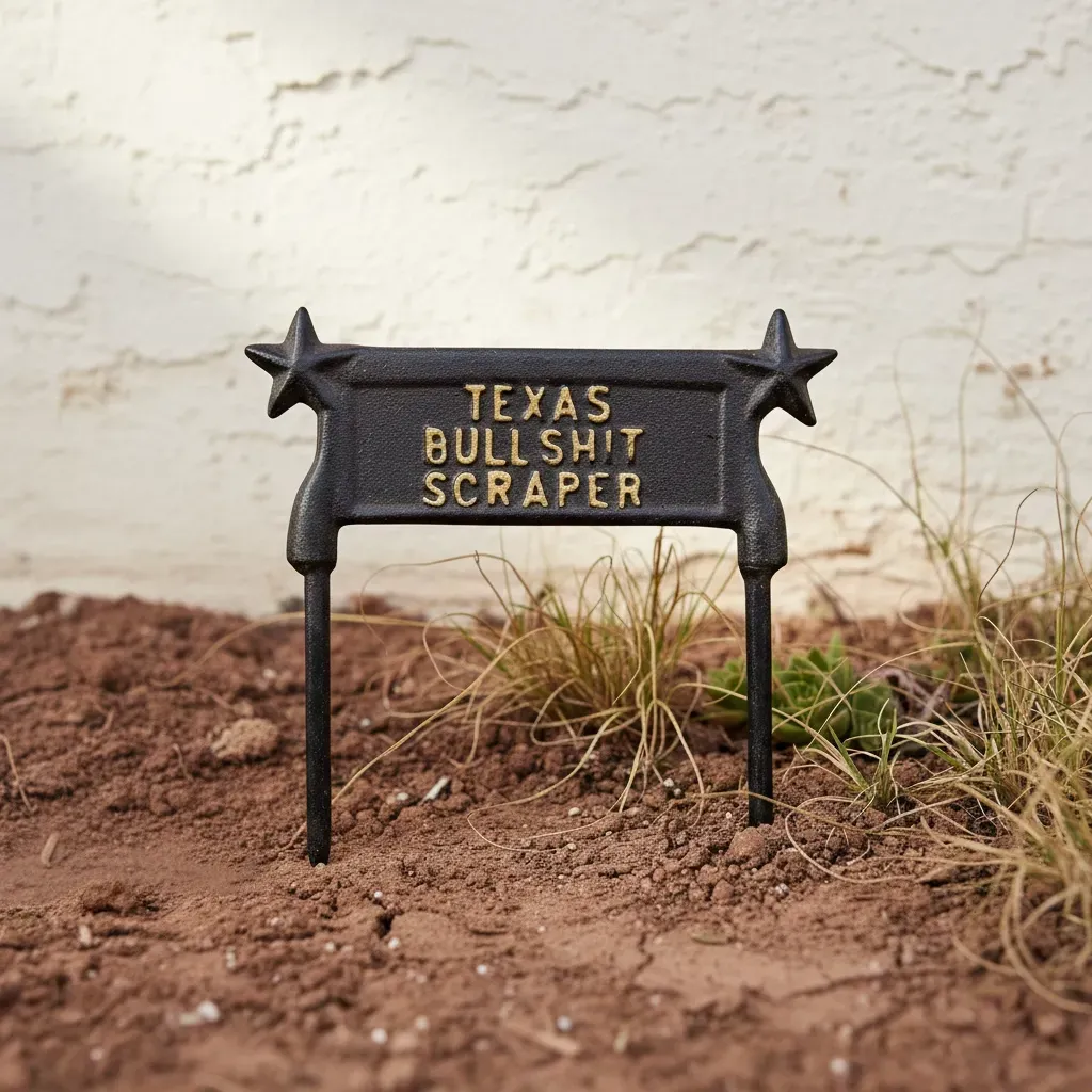 Racloir à bottes en fonte – « Texas Bullshit Scraper »