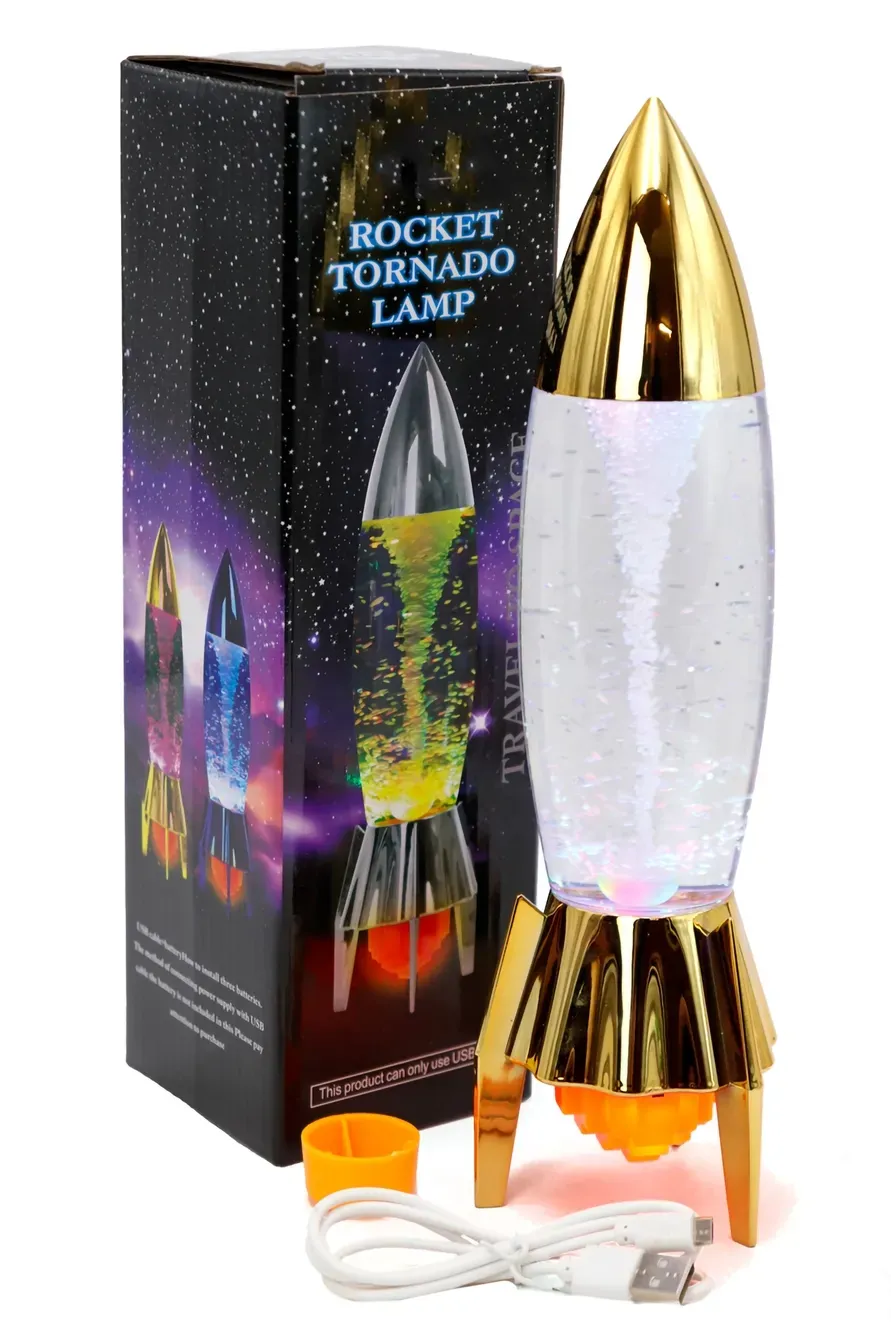 Lampe TORNADE Or rocket