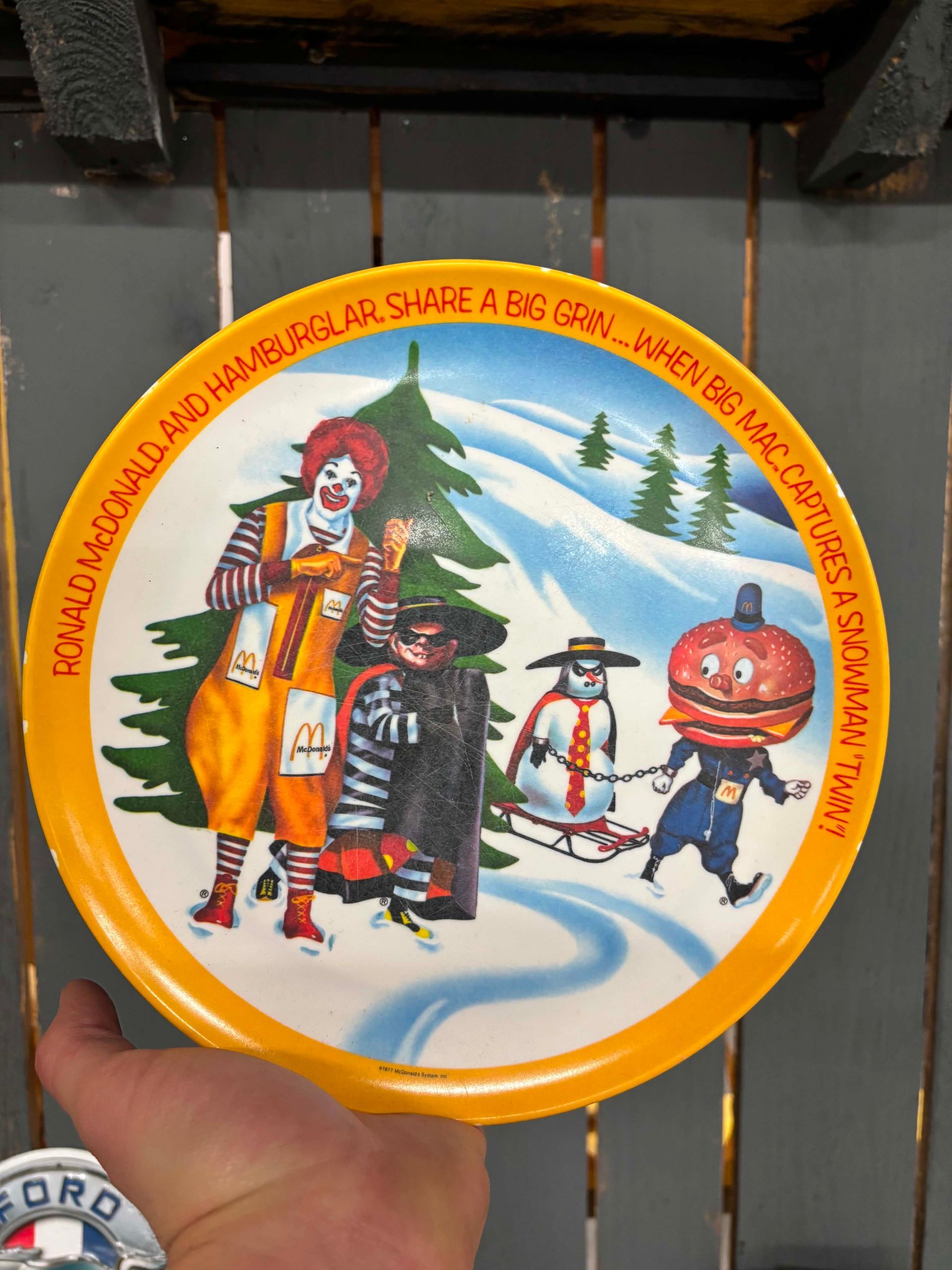 Assiette vintage McDonald’s – Ronald & Hamburglar