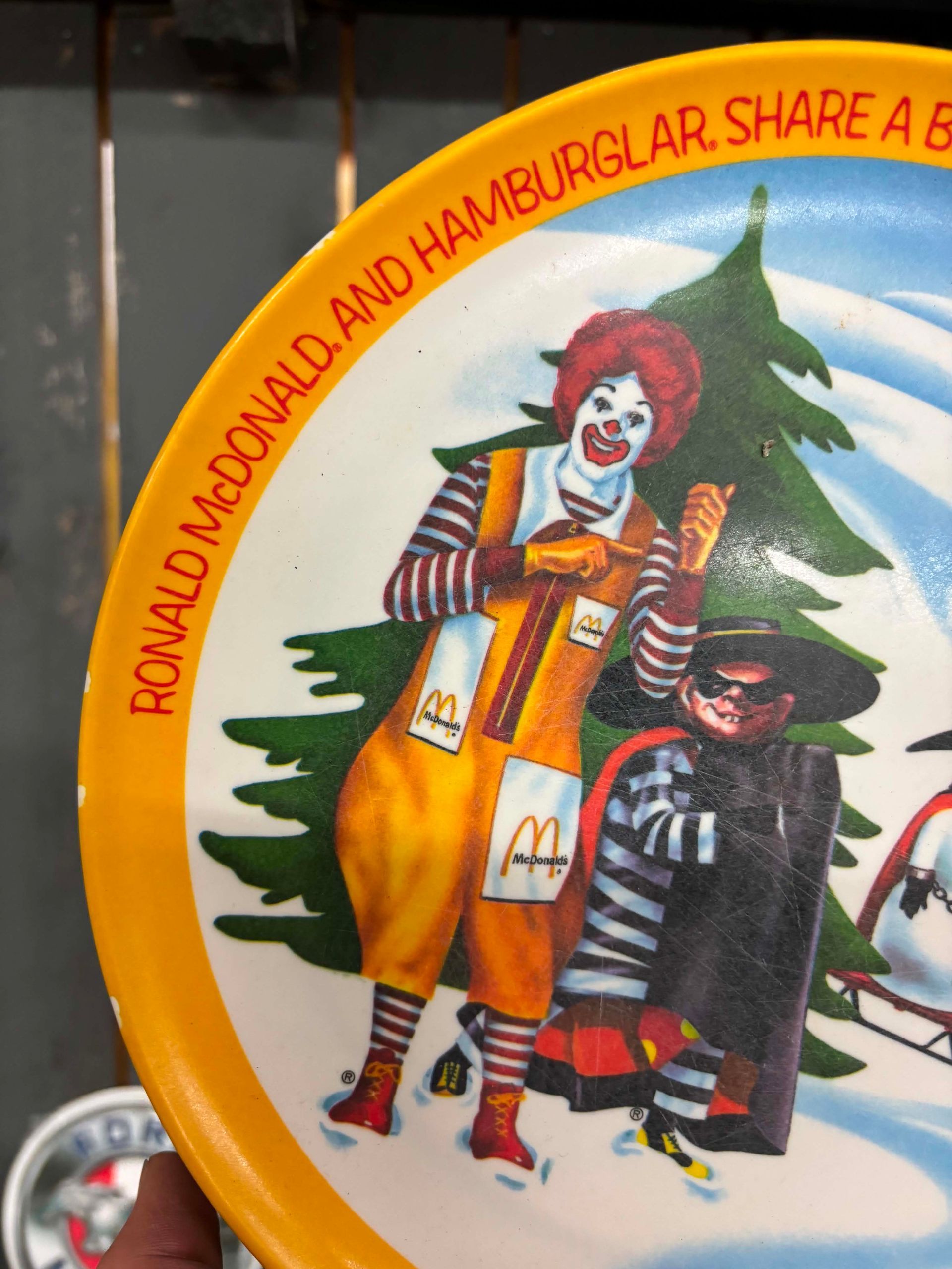 Assiette vintage McDonald’s – Ronald & Hamburglar