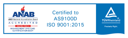 Certified to AS9100D ISO 9001 : 2015