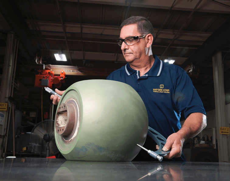 inspecting a spray and fuse valve