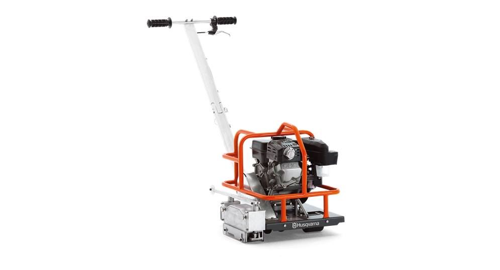 A Gasoline-powered Plate Compactor With Orange Safety Cage — Coastcut Concrete Cutting Pty Ltd in Corlette, NSW