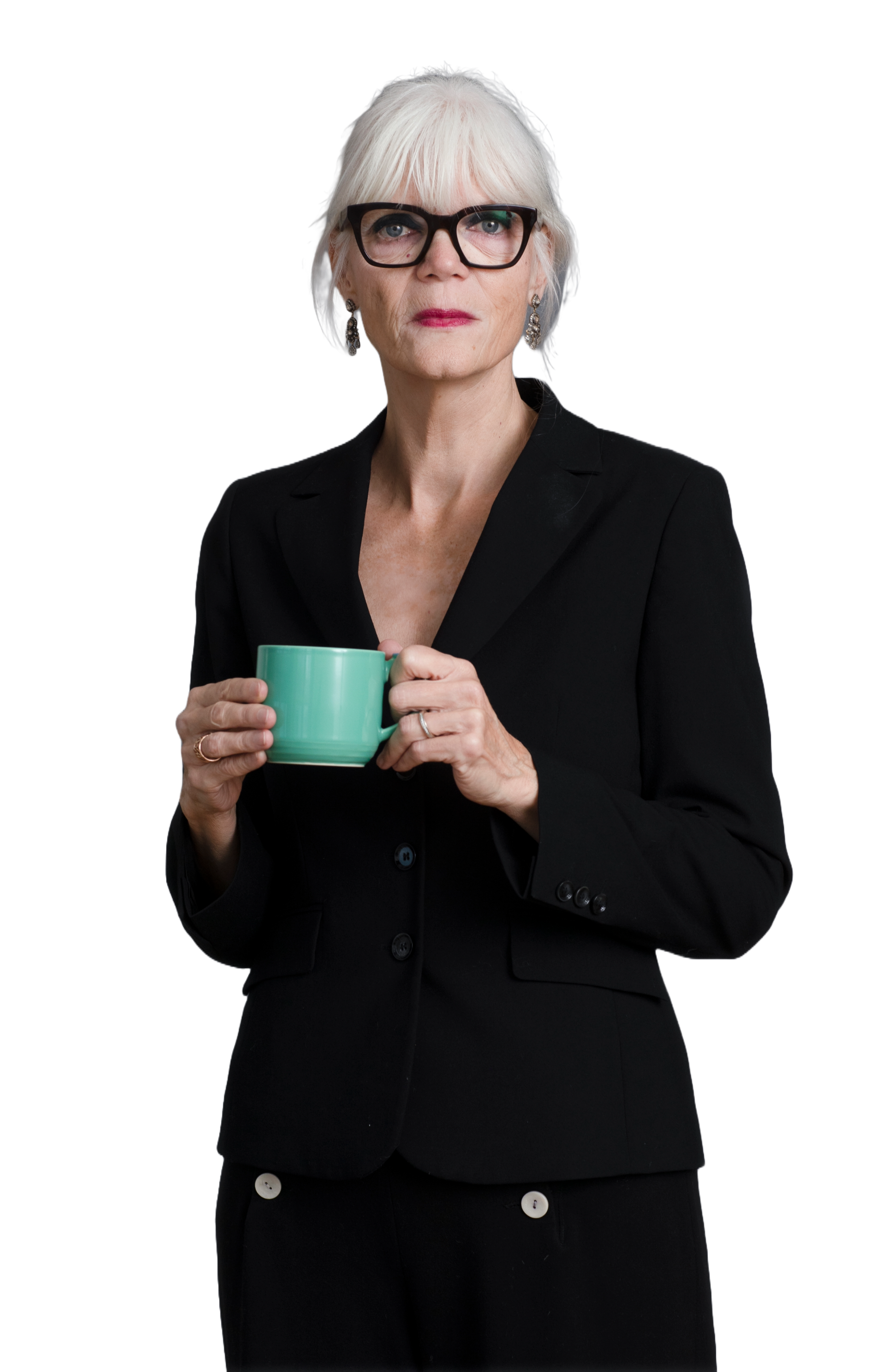 Foto af Susanne Wiederquist med en kop
