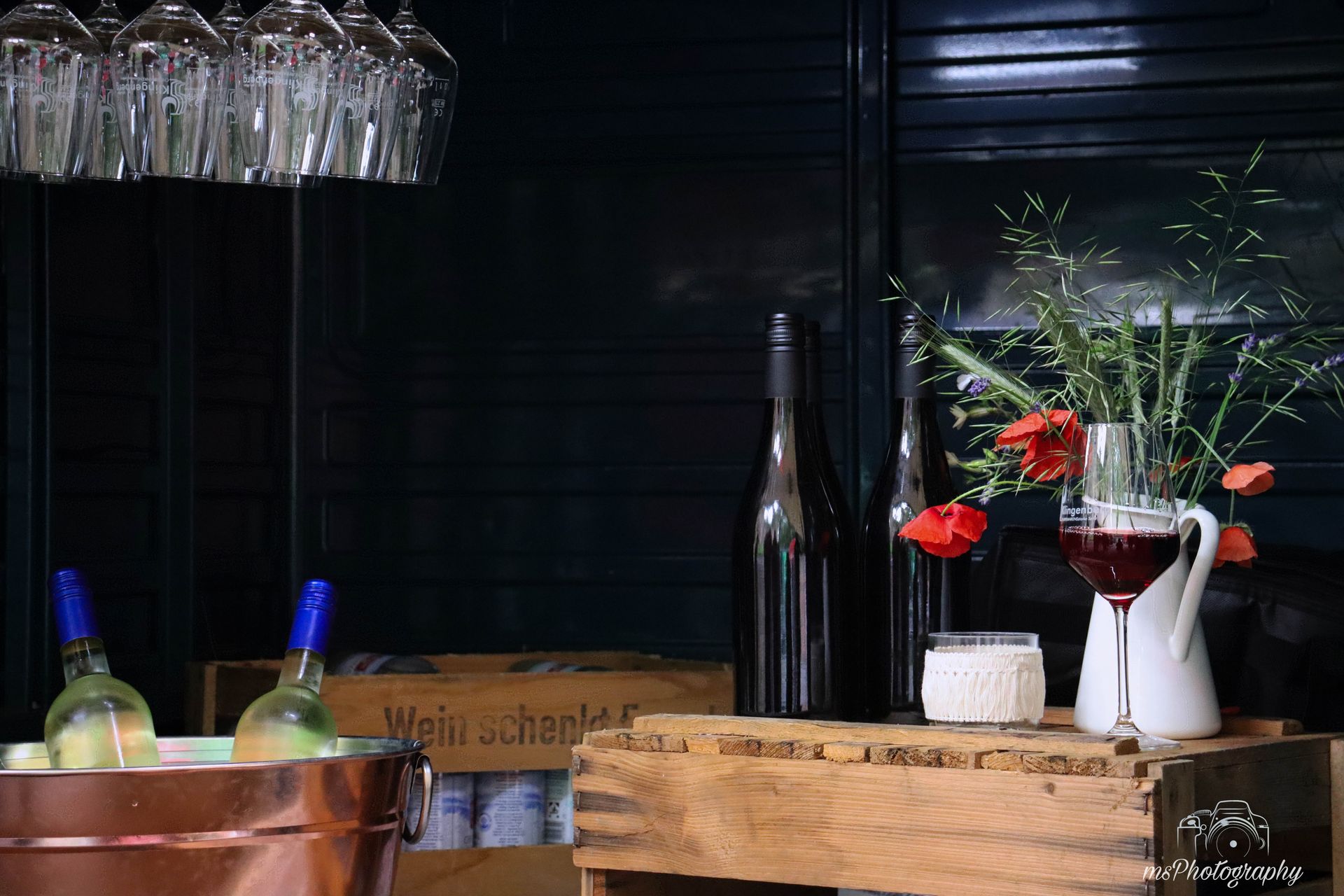 Dekoration Wein Ape