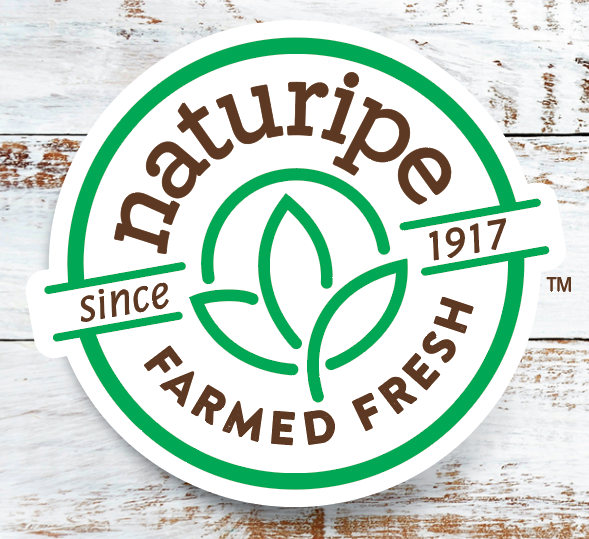 The logo for Naturipe since 1917 farmed fresh