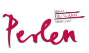 Das Logo für das Perlen - Queer Film Festival in Hannover