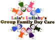 A logo for lala 's lullaby 's group family day care