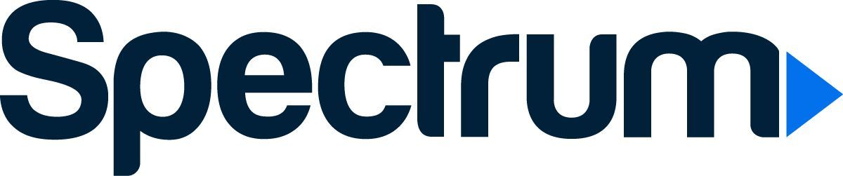 Spectrum logo in dark blue with a blue right-pointing arrow.