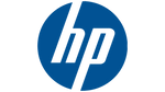 HP logo: white 