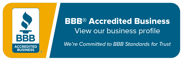 BBB Accredited Business logo, with text