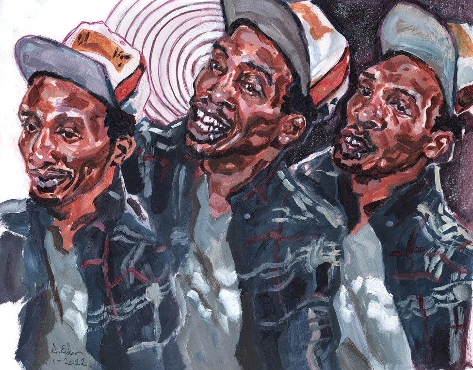 DEL triptych