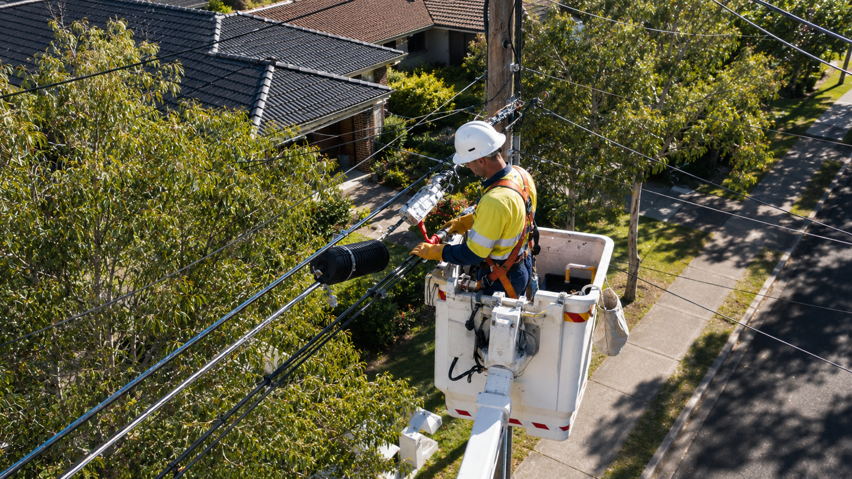 Power pole installation