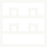 White abstract image resembling a building with three horizontal sections and central vertical rectangular details.