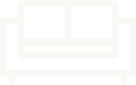 White outline of a two-seat sofa.