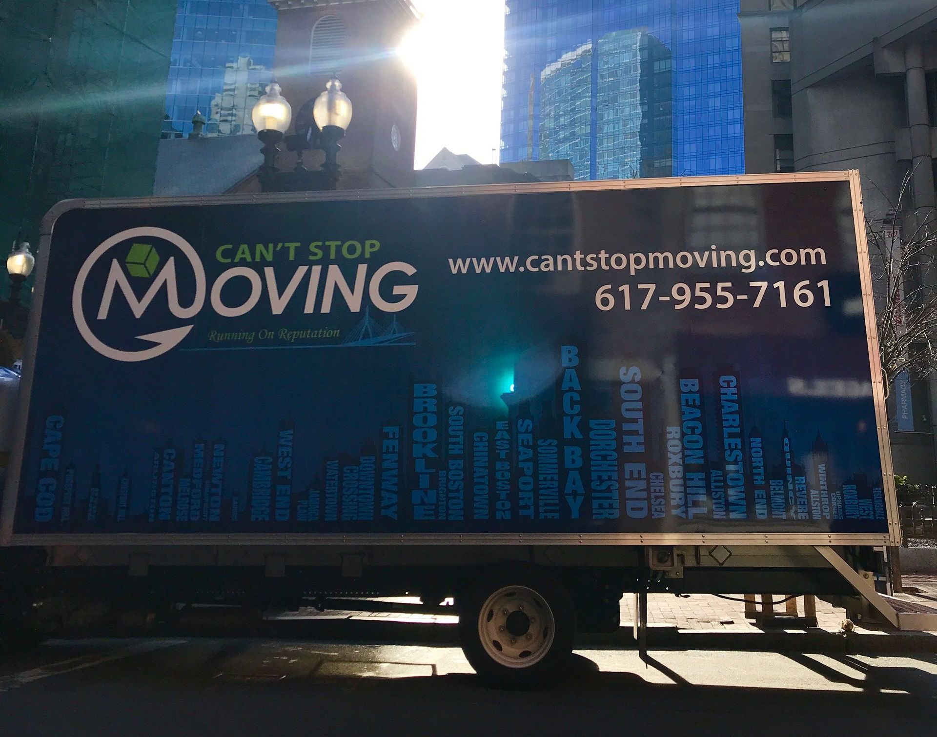 Moving truck with 