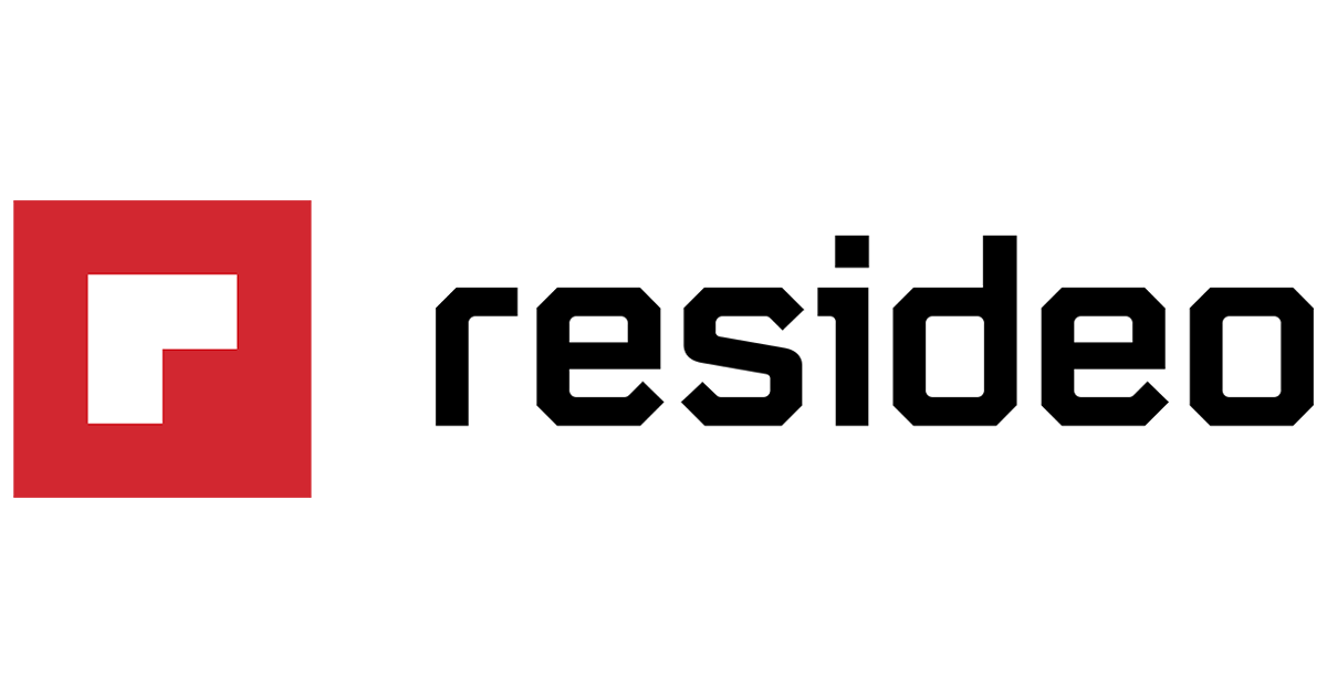 A blue and white hid logo on a white background