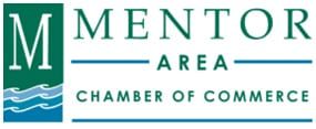 The logo for the mentor area chamber of commerce