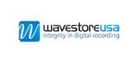 The logo for wavestoreusa is blue and black and says integrity in digital recording.