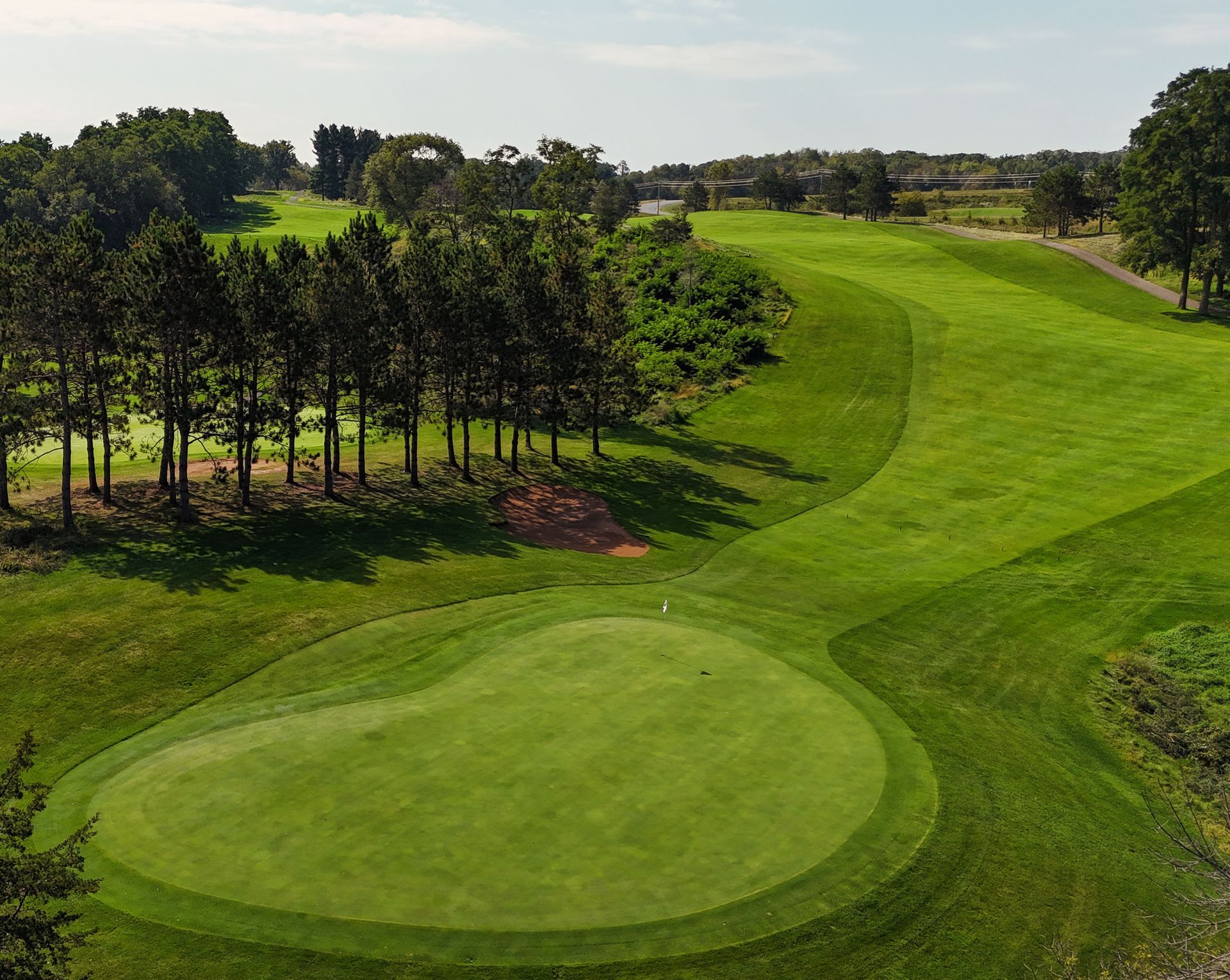View of the golf course up.