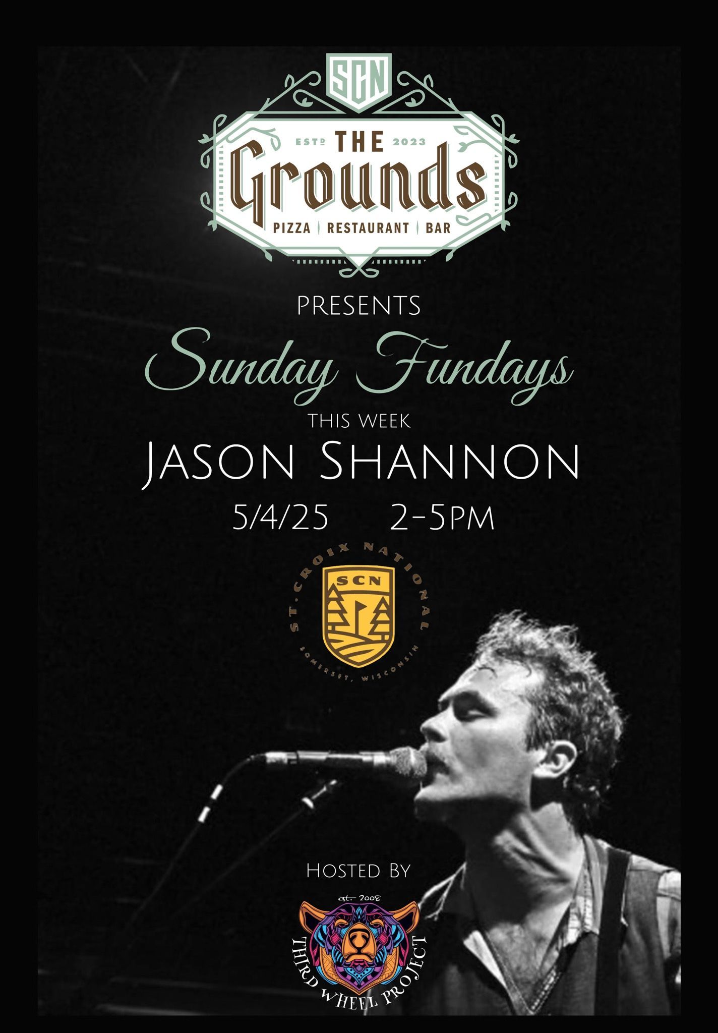 Join us in Jason Shannon's live music on the grounds patio on may fourth from 2-5pm.