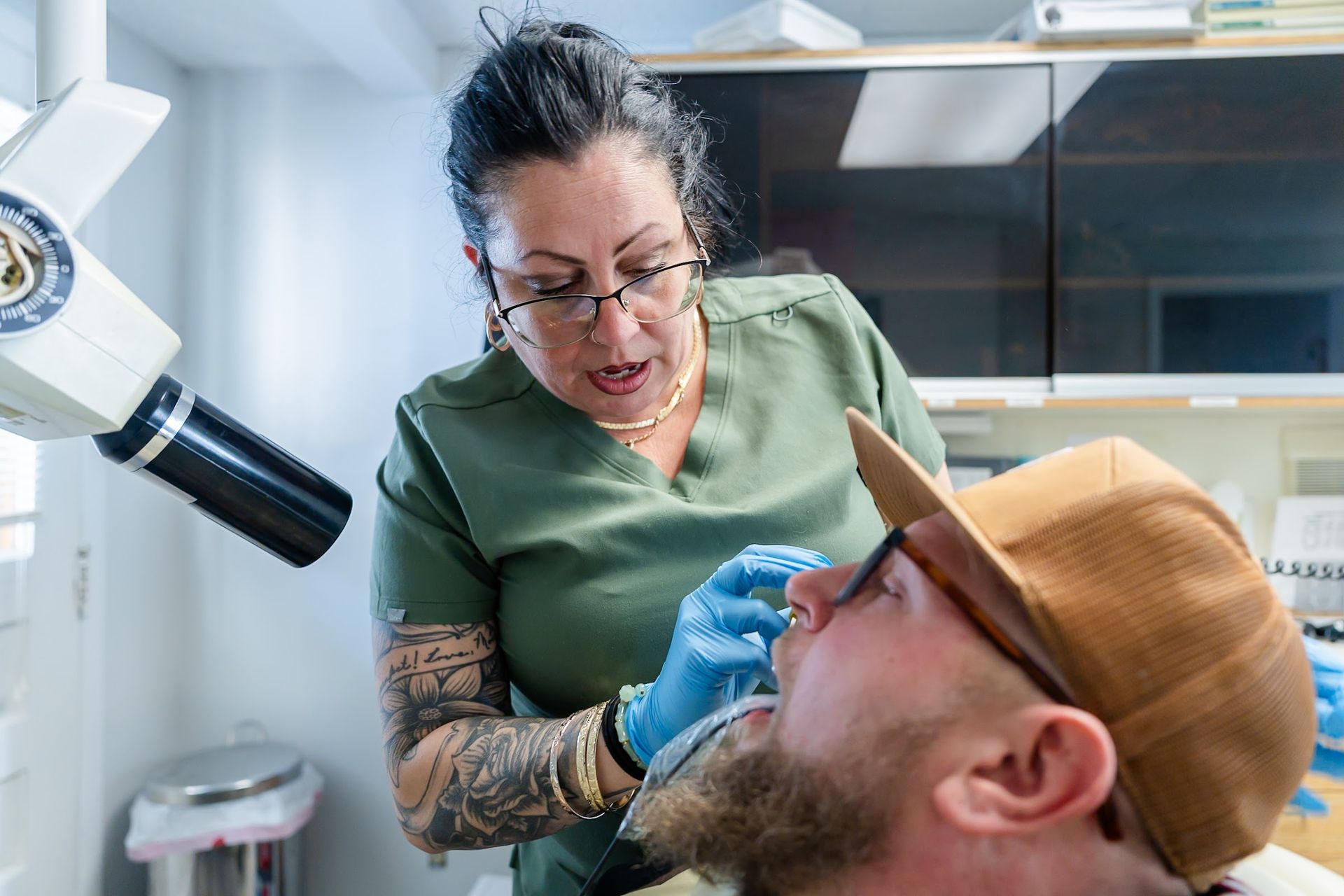 Dental exam before a crown at Rome Dental in Rome, NY