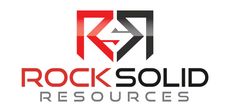Rock Solid Resources logo with red and gray geometric icon and text