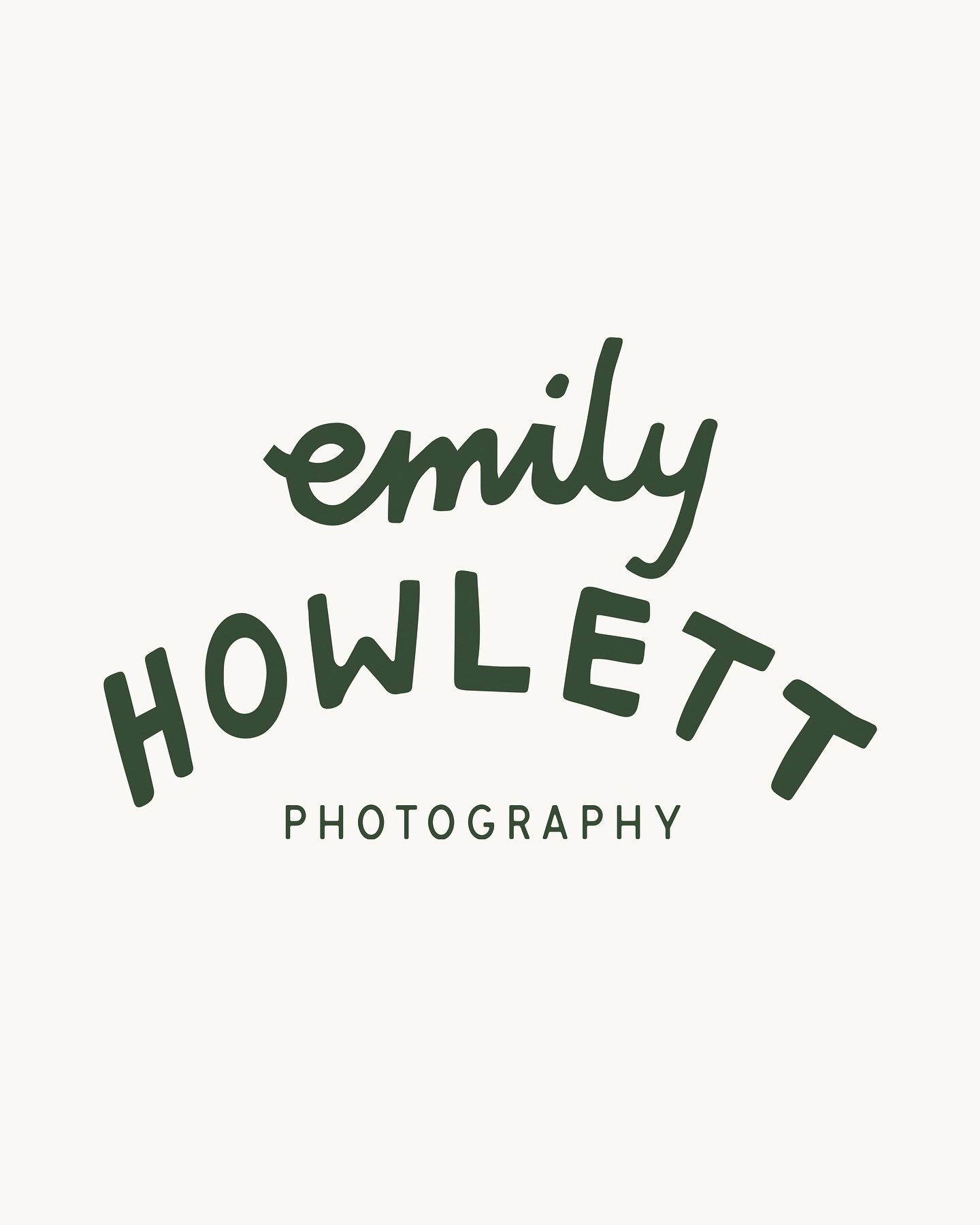 A logo for emily howlett photography on a white background.