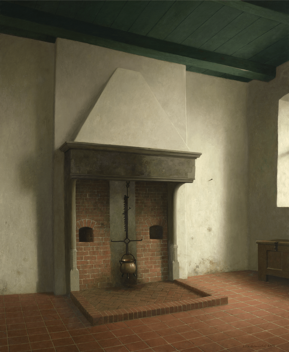 De schouw in de priorkamer in Klooster Ter Apel