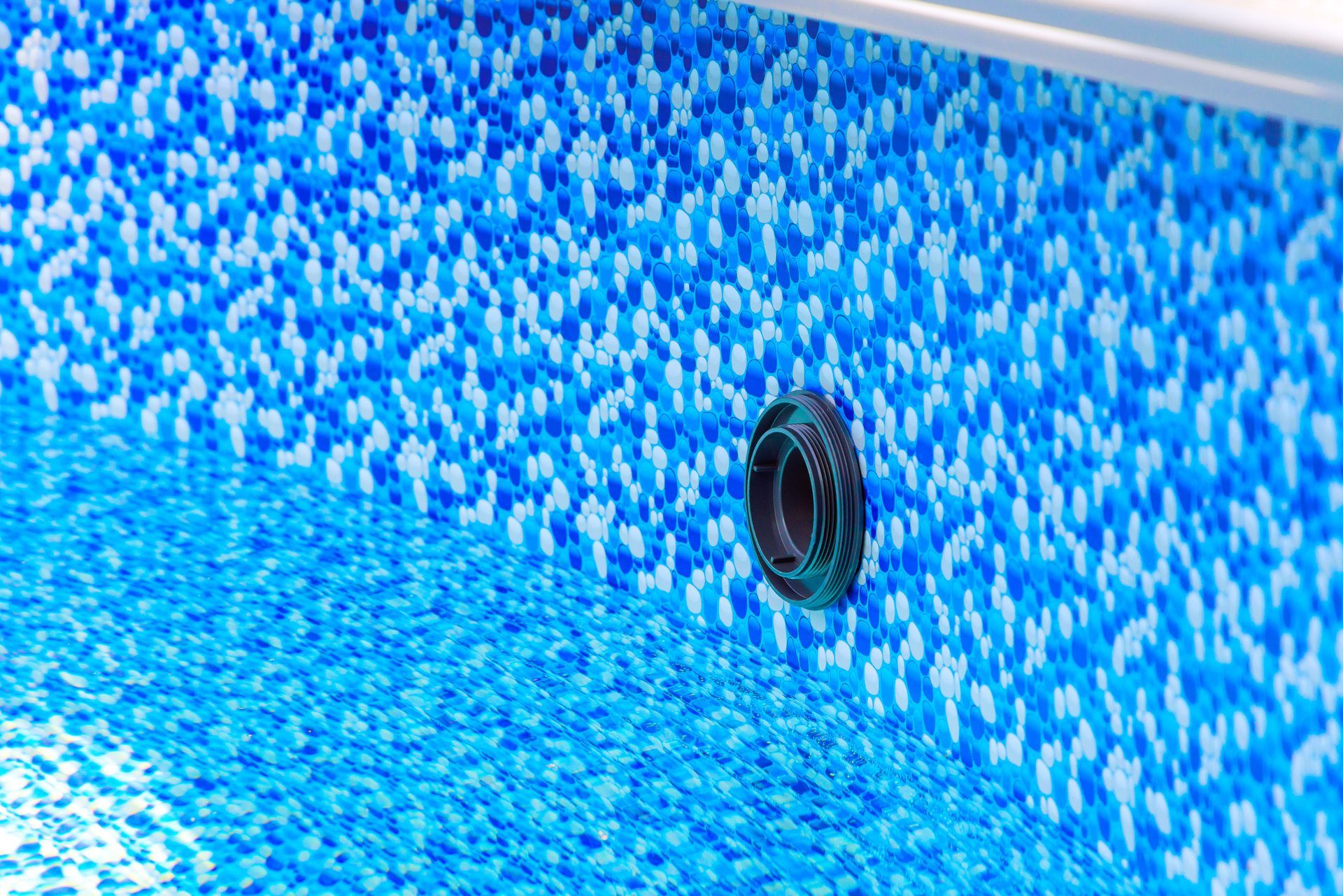 Blue Pebble Pattern Pool Liner